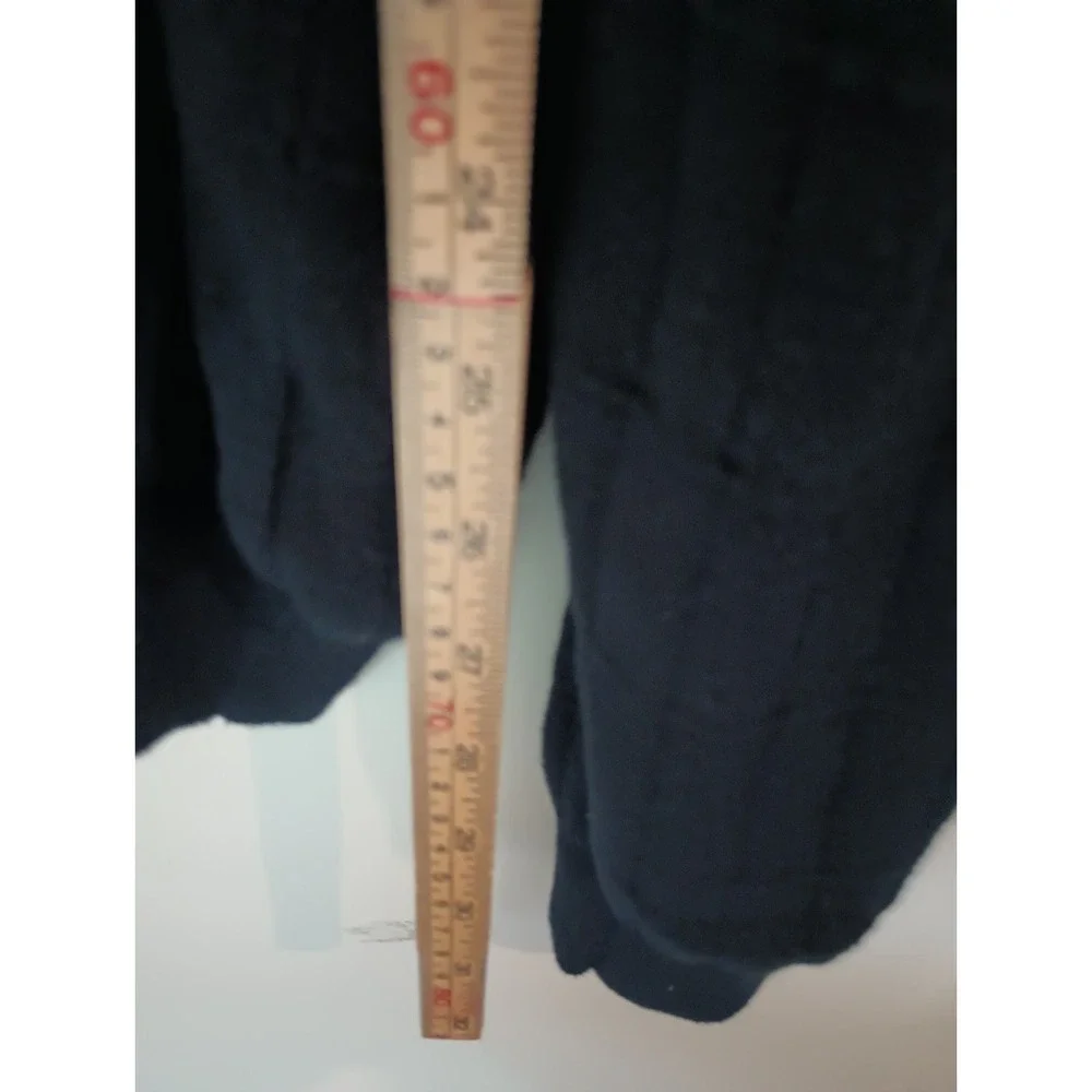 Mens Dark Blue Crewneck Sweater Cotton Modal Grid Knit Textured Pullover